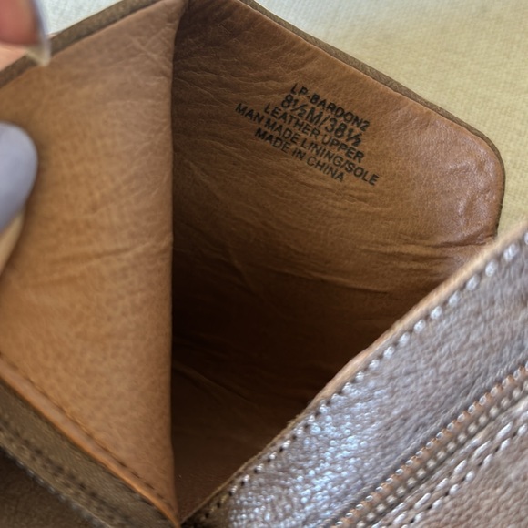 Lucky brand distressed brown leather short boots size 8 1/2 - Picture 7 of 10